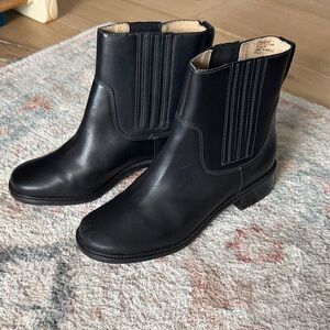 L.L. Bean Black Leather Ankle Boots
